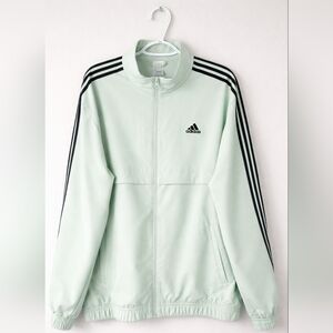 Adidas Men's Light Gray Windbreaker Jacket